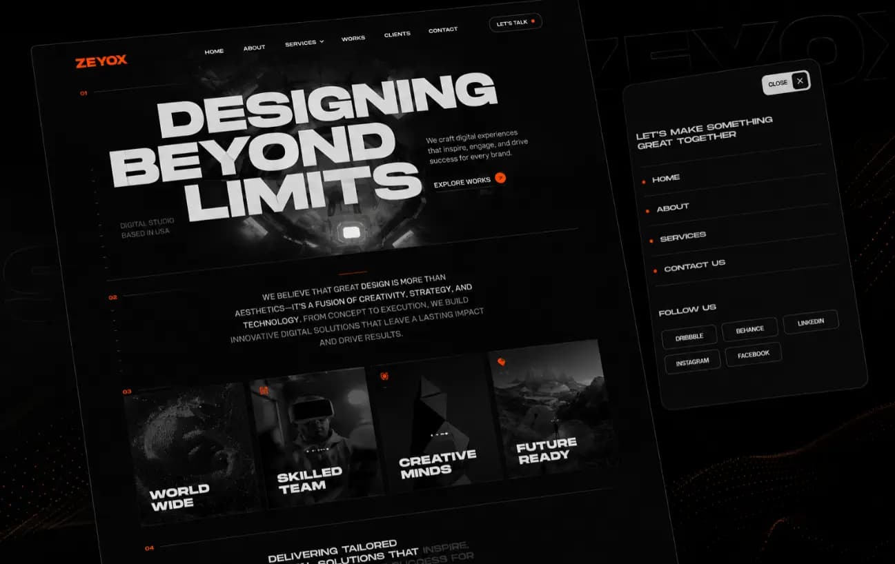 Zeyox Studio Website