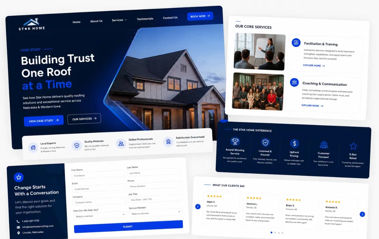 Star Home Roofing Website