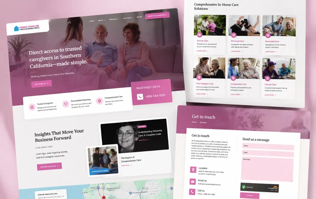 Finding Homecare LLC Website